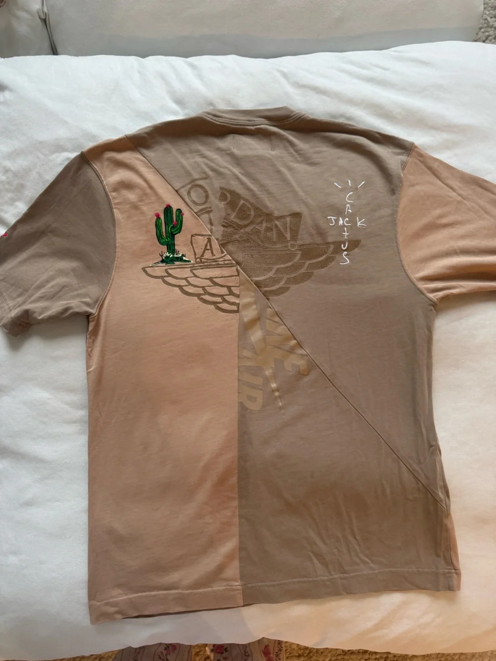 Rare Cactus Jack by Travis Scott x Jordan Short-Sleeve T-Shirt 'Khaki/Desert